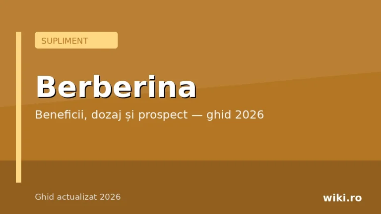 Berberina — capsule supliment