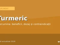Turmeric și curcumina — supliment
