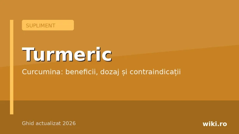 Turmeric și curcumina — supliment