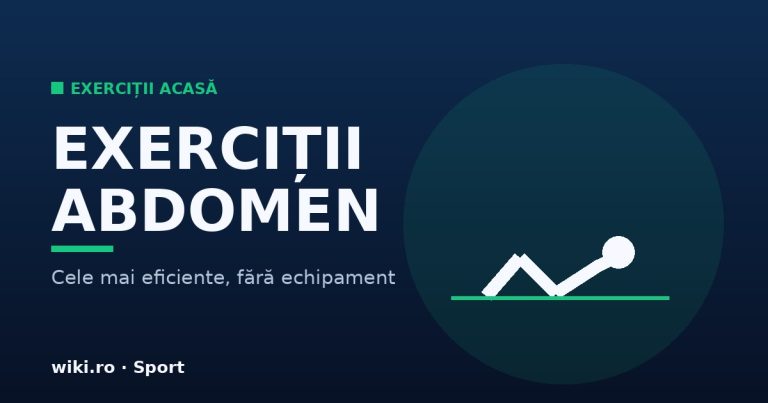 exerciții pentru abdomen acasă, fără echipament