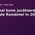 Cele mai bune jucătoare de tenis ale României în 2026