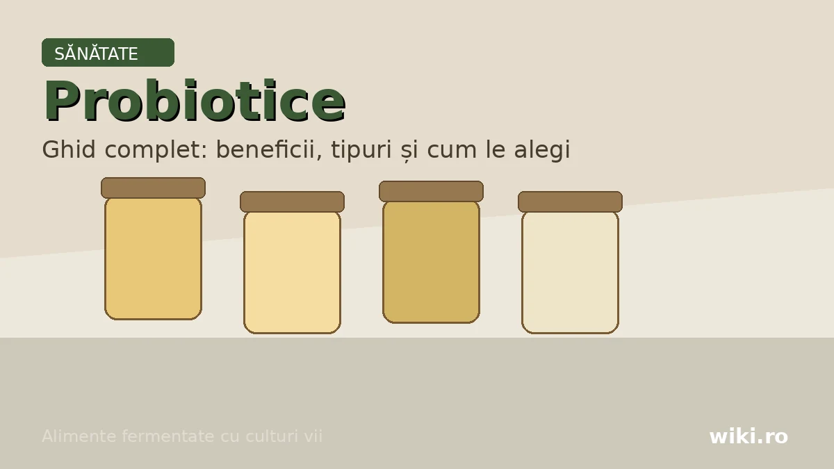 Alimente fermentate care pot conține probiotice naturale