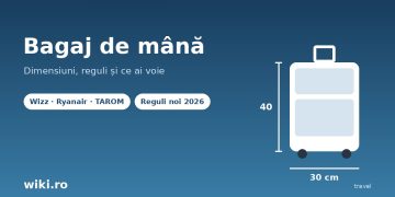 Bagaj de mana - dimensiuni acceptate si reguli pentru avion