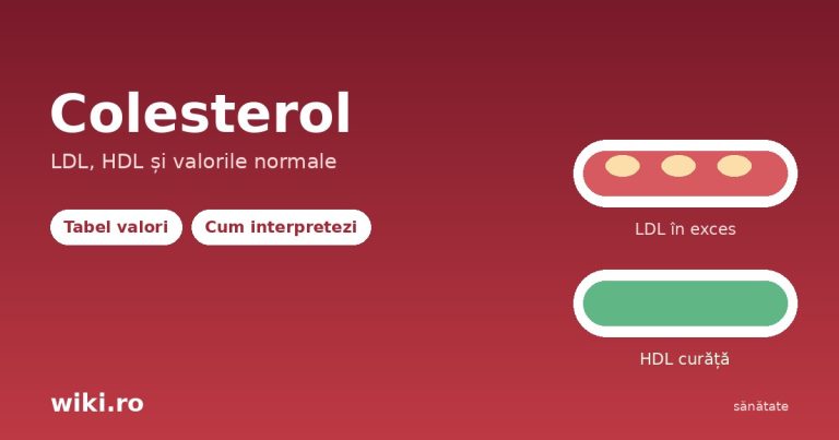 Colesterol LDL si HDL - valori normale si interpretare analize