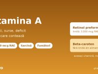 Vitamina A - diferenta dintre retinolul preformat cu limita de 3000 mcg RAE si beta-carotenul fara limita
